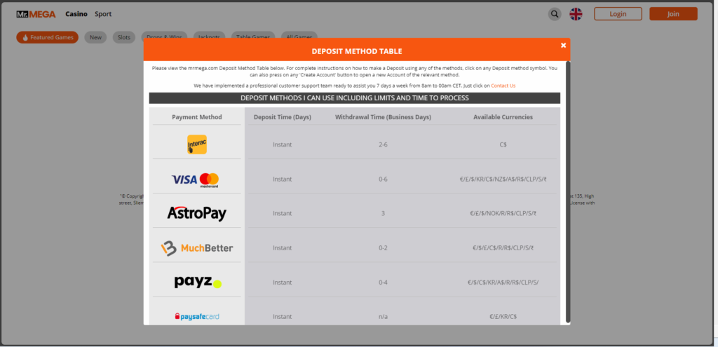 mr-mega-casino-payment-screenshot
